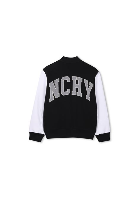 Bomber Nero e Bianco Con Logo Su Fronte e Retro GIVENCHY KIDS | H3070209B